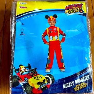 MICKEY MOUSE ROADSTER RACER COSTUME SIZE 3T-4T